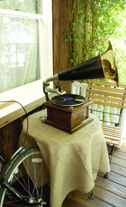 An antique phonograph