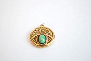 turquoise stone locket