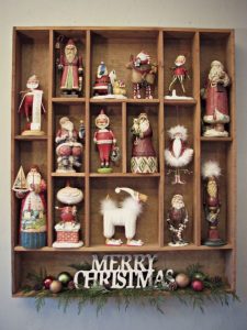 collection of Santa figures