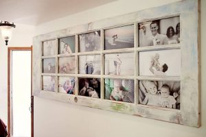 Large family photo display
