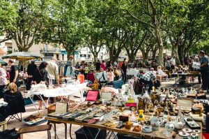 Outdoor French flea market