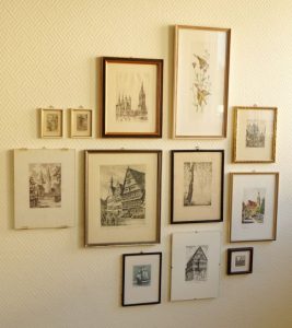 sketches of old buildings