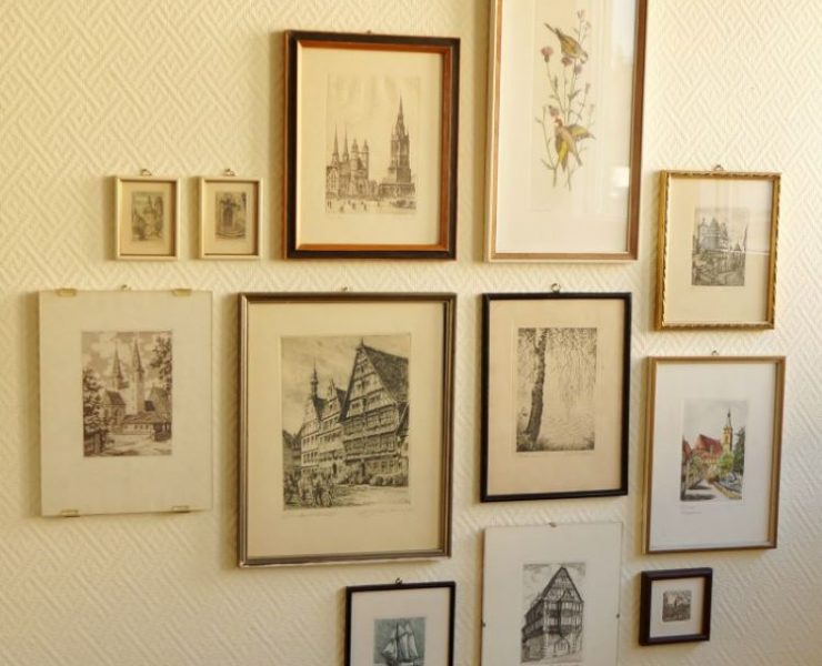 sketches of old buildings