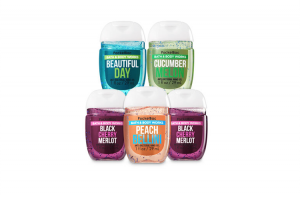 Scented, travel-size hand sanitizers from Bath and Body Works.