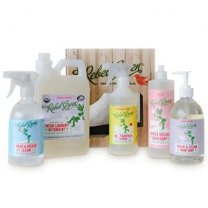 Set of natural cleaning solutions, one of our favorite gifts for new homeowners!