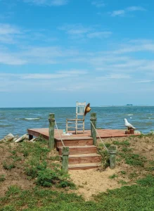 dock of dreamy cottage by the bay